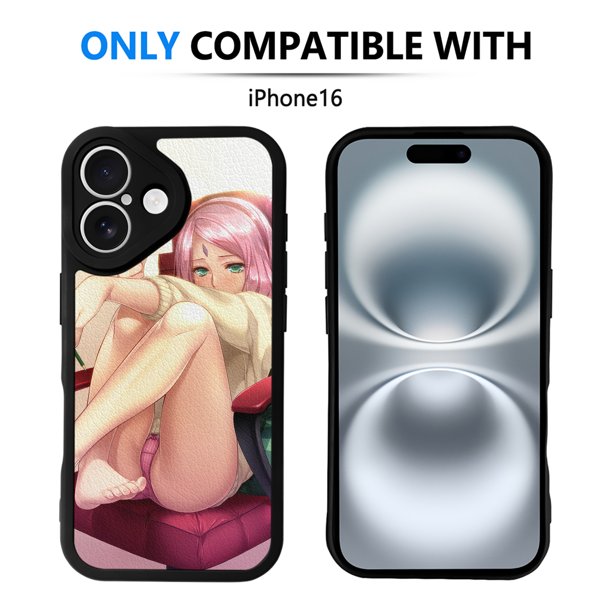 （画像用） NARUTO -ナルト- NARUTO -ナルト- 疾風伝 【iPhone 16シリーズ対応】シリコンスマホケース（レザー調） 材質：シリコン